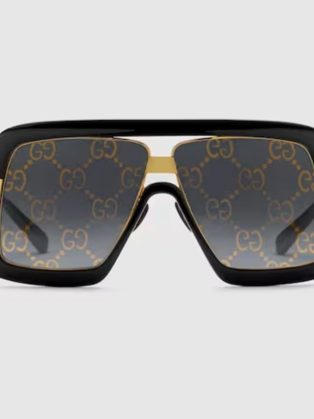 Gucci Square GG Motif Sunglasses - FULL BOUTIQUE SET - Pristine - Picture 2 of 10